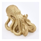 Gold Tone Octopus Ornament 26x39cm