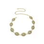 Gold Womens Adjustable Metal Chain Belt with Boho Design