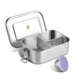 Golden Key Stainless Steel Childrens Lunch Box, 800 Ml, Leak-Proof