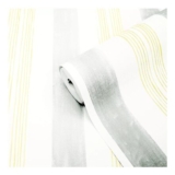 GoodHome Eulophia Grey & Yellow Striped Contemporary Textured Wallpaper