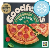Goodfellas Stonebaked Thin Pepperoni Pizza 332g / Margherita Cheese Pizza 334g – Clubcard Price