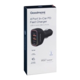 Goodmans 4 Port In-Car PD Fast Charger