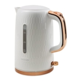 Goodmans Honeycomb White Rose Gold Kettle