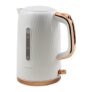 Goodmans Honeycomb White Rose Gold Kettle
