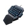 Goshyda One-Handed Backlit Mechanical Keyboard, 35 Keys, USB, RGB, Macro