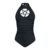 Gothicana Swimsuit with Pentagram Detail Swimsuit Black by Gothicana by EMP