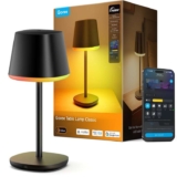Govee Table Lamp Classic RGBICWW, Smart Dimmable Cordless 4800mAh Rechargeable, 72 Scene Modes, 500Lm, 2700-6500K – Sold by Govee EU / FBA