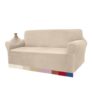 Granbest High-Stretch 3-Seater Sofa Cover Beige