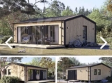 Granny Annexe ANGELA M (44 mm Cladding Insulation), 8.2×6.2 m (27x 20), 50 m²