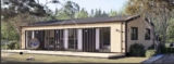 Granny Annexe NICOLE M (44 mm Cladding Insulation), 12.7×6.2 m (42×20), 68 m² (Avoid Planning Permission)