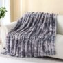Gray Flannel Fleece Throw Blanket,Summer Bubble Blanket For Kids/Teens/Adults,Breathable Lightweight Plush For Bed/Sofa/Car/Airplane Use,100% Microfibre,60×80 (150x200cm)