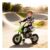 Green AIYAPLAY 12V Electric Motorbike with Twist Grip Ages 3-6