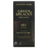 Green & Blacks Organic Dark Chocolate, 85% Cocoa, 90 g (£2.47 S&S)
