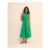 Green Button down Collared Hunter Midi Dress