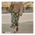Green Check Midi Slip Skirt