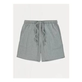 Green Checked Jersey Lounge Shorts
