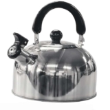 Green Haven 2L Camping Whistling Kettle with Folding Handle