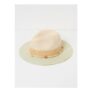 Green Haze Colour Block Straw Fedora Hat