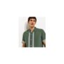 Green Regular Border Embroidered Shirt