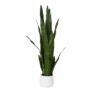 Green Snake Artificial Plant in White Pot 85cm