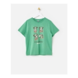 Green Walter the Dog Graphic T-Shirt
