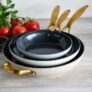GreenPan Jewel Ceramic Frying Pan Set, 3 Piece in 3 Colours 20, 36 & 30cm, PFAS-free, Induction compatible