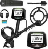 GreenRex Metal Detector for Adults Professional, Waterproof Pinpoint, High Accuracy Gold and Silver Detection, Underwater and Beach Use, 10 IP68 Coil, Bigger LCD, New Advanced DSP Chip