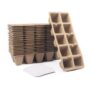Greenology Biodegradable Seed Starter Trays, 20×10 Cells, 40 Labels