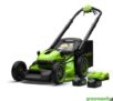 Greenworks 48V 46cm Self-Propelled Cordless Lawn Mower 2 x 24V (4Ah) Batteries Dual Charger instore Sunbury