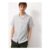 Grey Check Linen Blend Revere Shirt