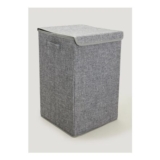 Grey Collapsible Laundry Basket
