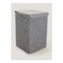 Grey Collapsible Laundry Basket