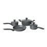 Grey Marble 7 Piece Non Stick Cookware Set