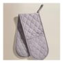 Grey Patterned Double Oven Glove
