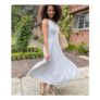 Grey Premium Asymmetric Sleeveless Jersey Dress