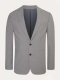 Grey Slim Fit Suit Jacket With Stretch – Free C&C