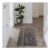 Grey Stripe Large Runner, (L)150cm X (W)66cm