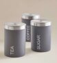 Grey or Black Canisters – Set of 3. Free C&C