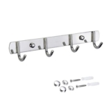 Grizef 4-Hook 11in SUS304 Stainless Steel Heavy-Duty Wall-Mounted Coat Rack