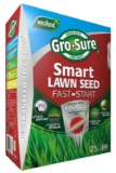 Gro-Sure 20500254 Aqua Gel Coated Fast Start Smart Grass Lawn Seed, 25 m2, 1 kg – Blue