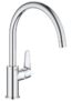 Grohe Bau Curve Kitchen Mono Mixer Tap Chrome