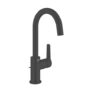 Grohe Start Matt Black 311mm Tall Lever Mono Basin Mixer Tap Withwaste