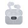 Groov-e Flex Buds True Wireless Earbuds, Active Noise Cancelling, Fabric Charging Case, 22hrs (Case) White