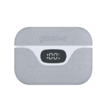 Groov-e Flex Buds True Wireless Earbuds With Active Noise Cancelling, Fabric Charging Case, 22hr Playtime White