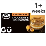 Gü Desserts 2-Packs – various flavours e.g. Chocolate & Honeycomb Cheesecake 2×86.5g (Clubcard Price)
