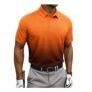 Gubsssl Mens Gradient Polo Shirt, Sports Casual, Orange, 5XL