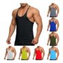 Gubsssl Mens Sleeveless Quick-Dry Tank Top, Black, 3XL