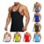 Gubsssl Mens Sleeveless Quick-Dry Tank Top, Black, 3XL