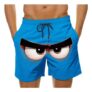 Gubsssl Mens Swim Shorts with Pockets Sky Blue Size S
