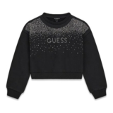 Guess Baby Girl Sweatshirt – Relaxed Fit – Black